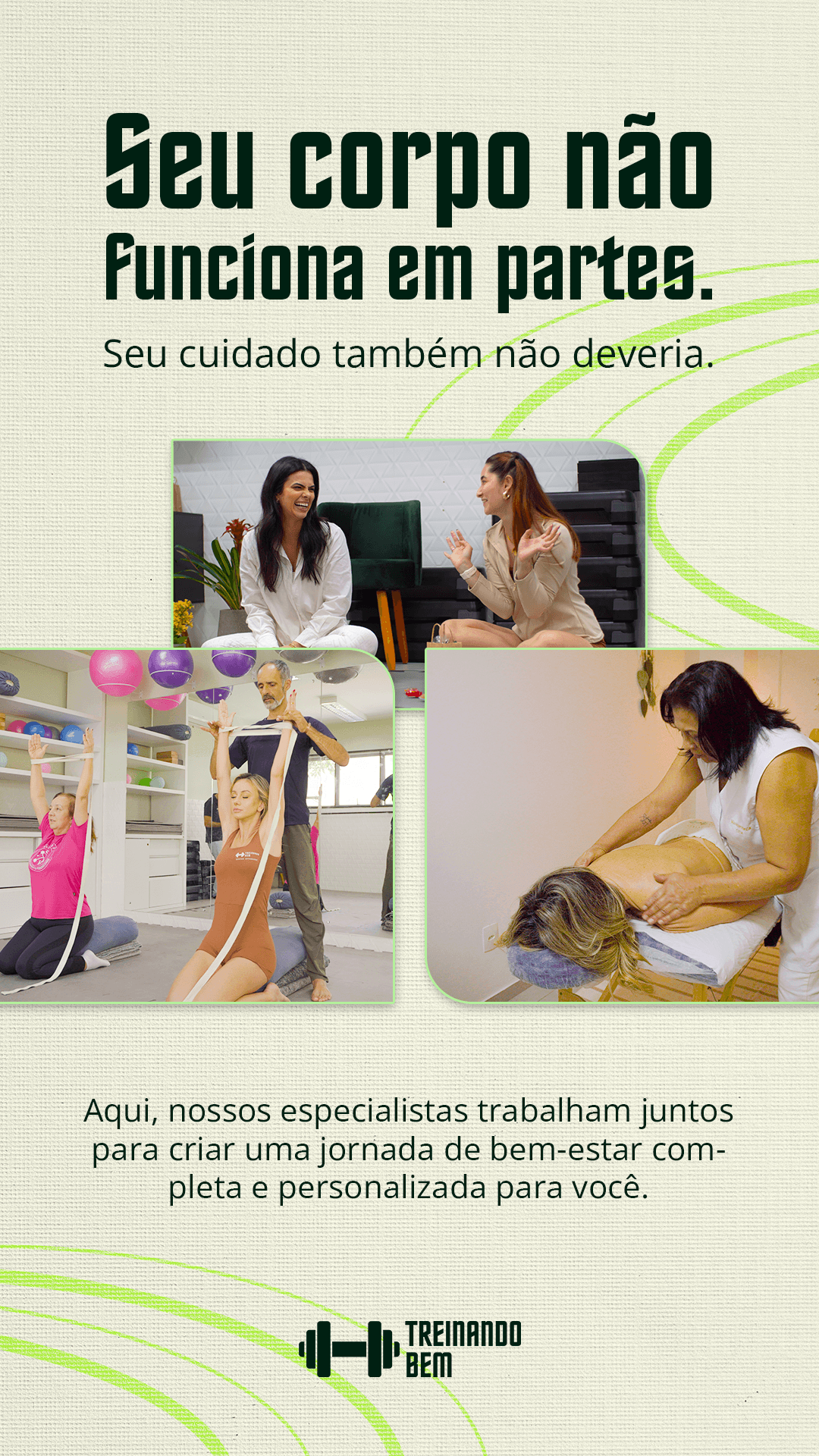 Equipe Treinando Bem em atendimento integrado