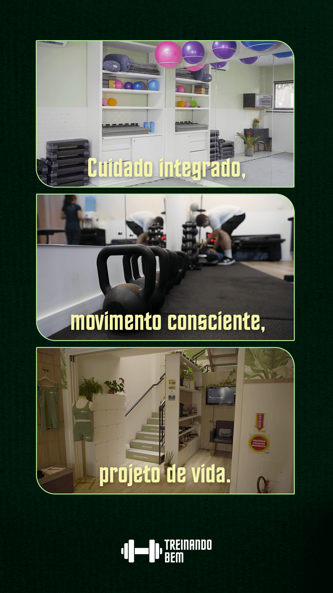 Ambiente e atendimentos Treinando Bem